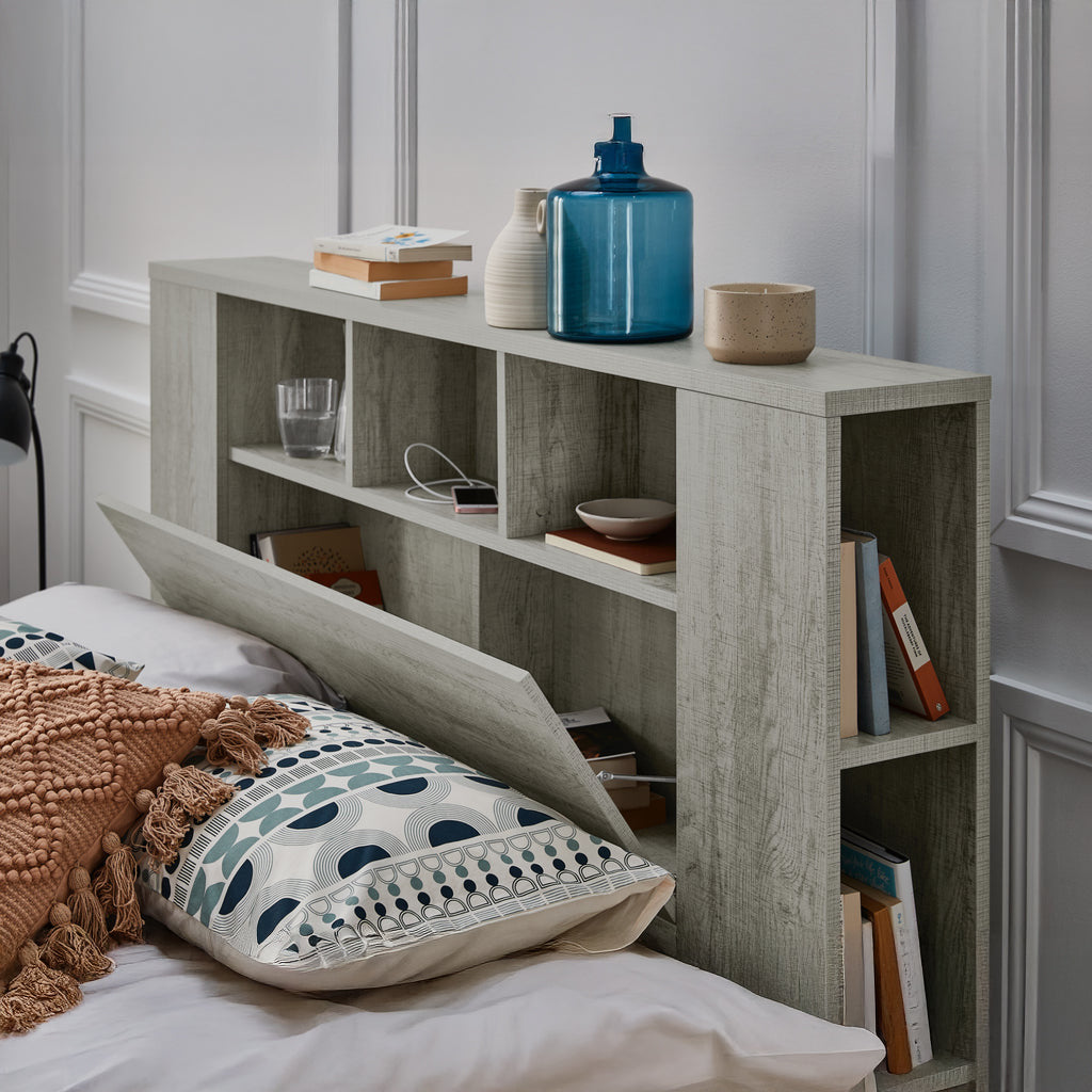 Empire With Gaslift Storage Base With 1 Drawer(Rustic Ash)