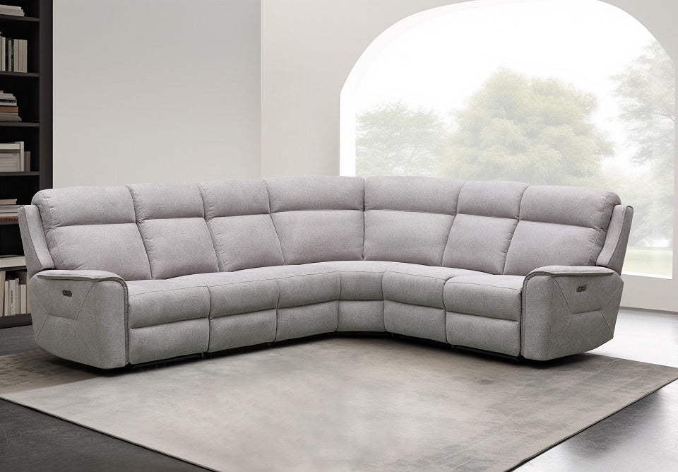 Archie Fabric 6 Seat Corner Lounge