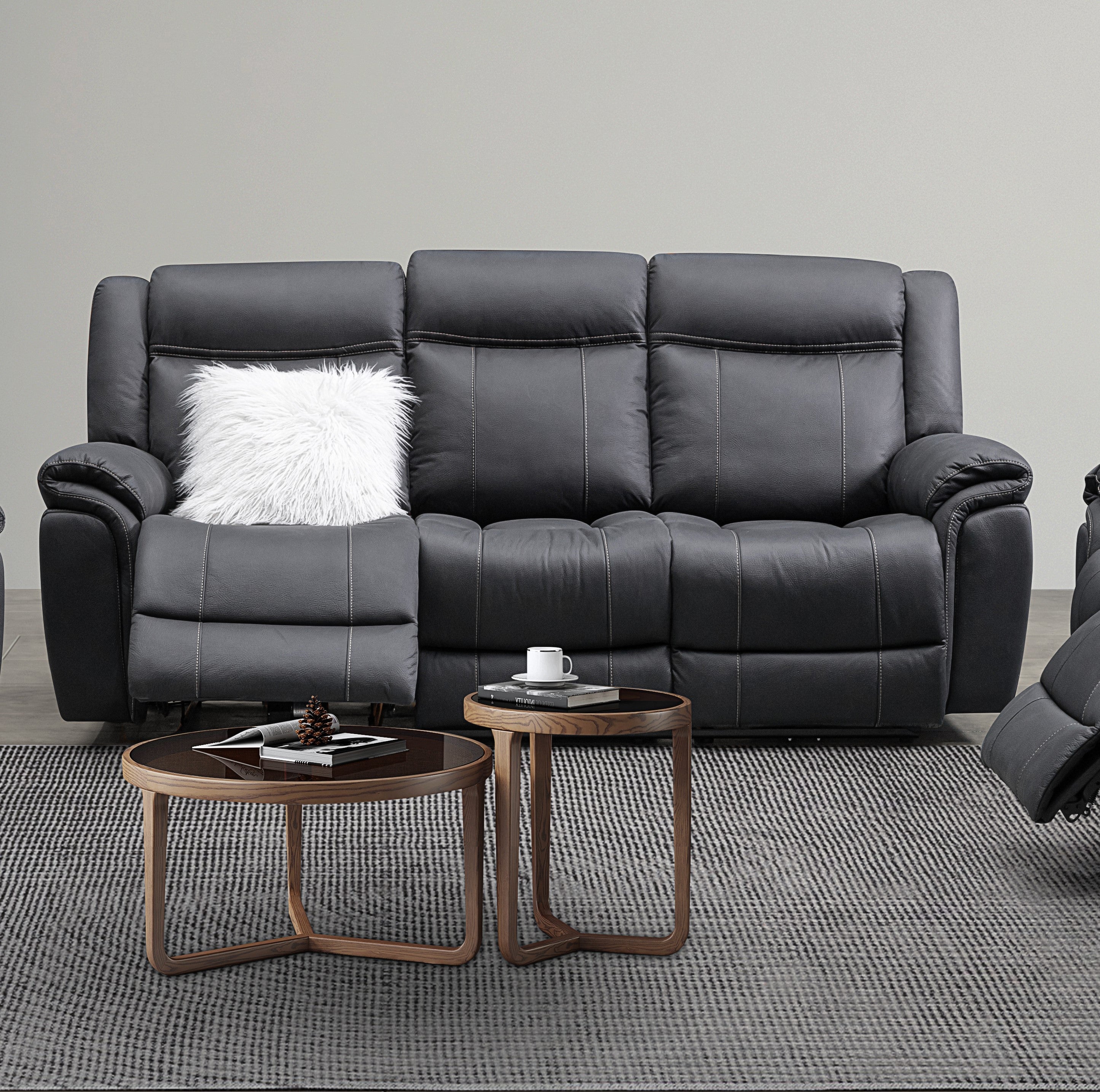 Coastline Fabric 3 Seat Electric Recliner