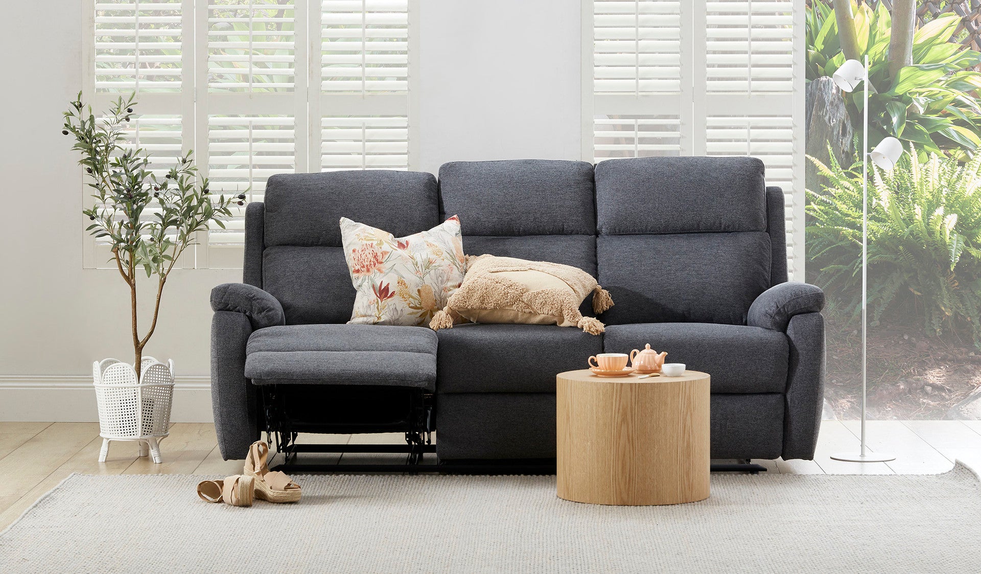 Harbour Fabric 3 Seat Recliner