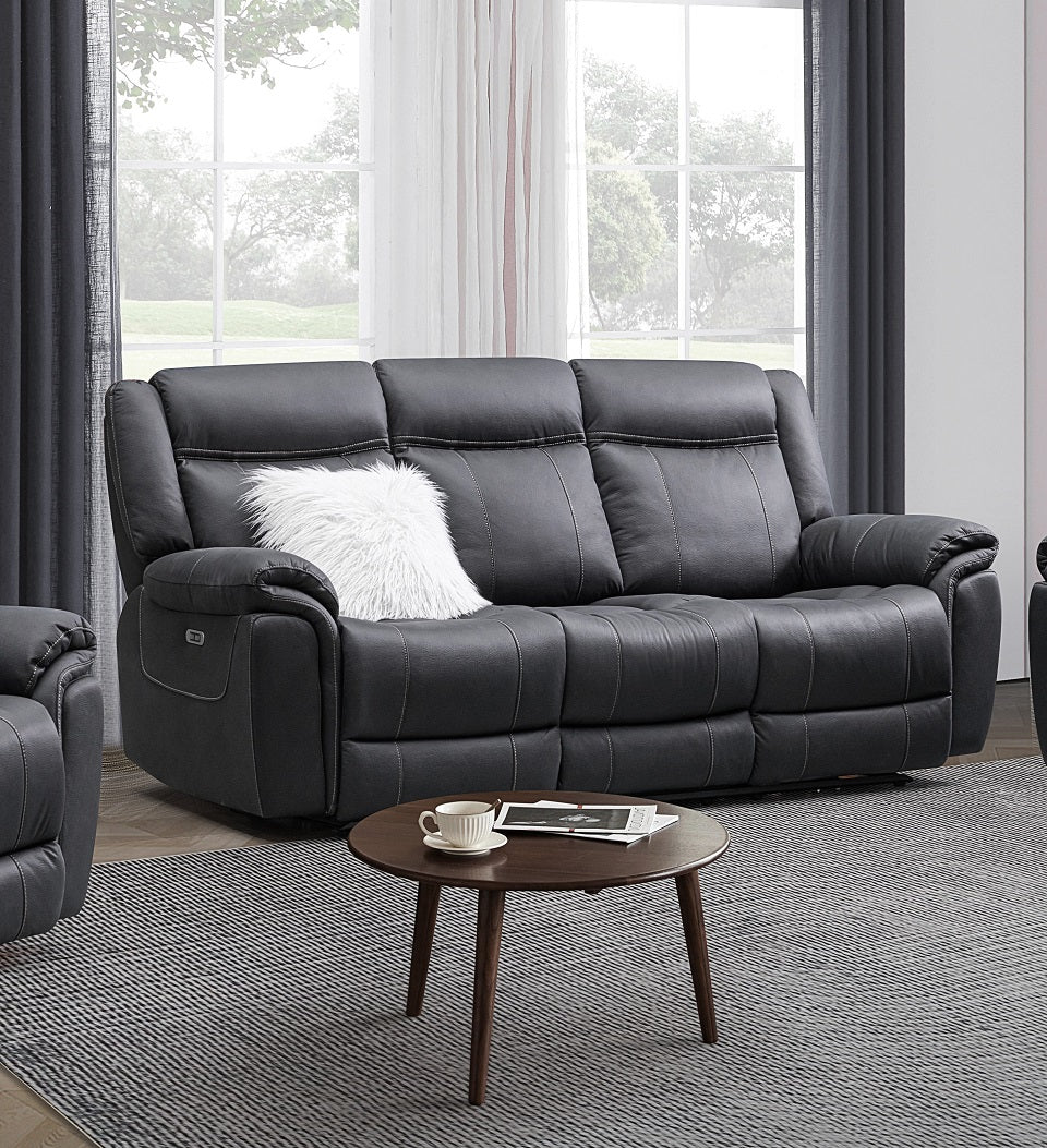 Coastline Fabric 3 Seat Electric Recliner