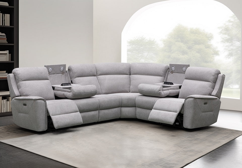 Archie Fabric 6 Seat Corner Lounge