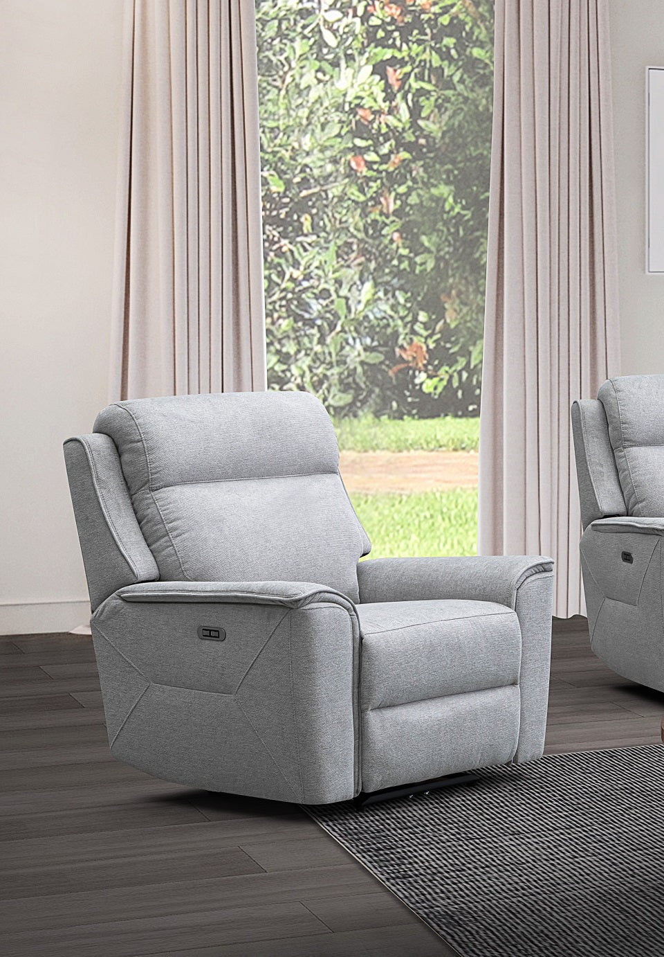 Archie Fabric Seat Electric Recliner