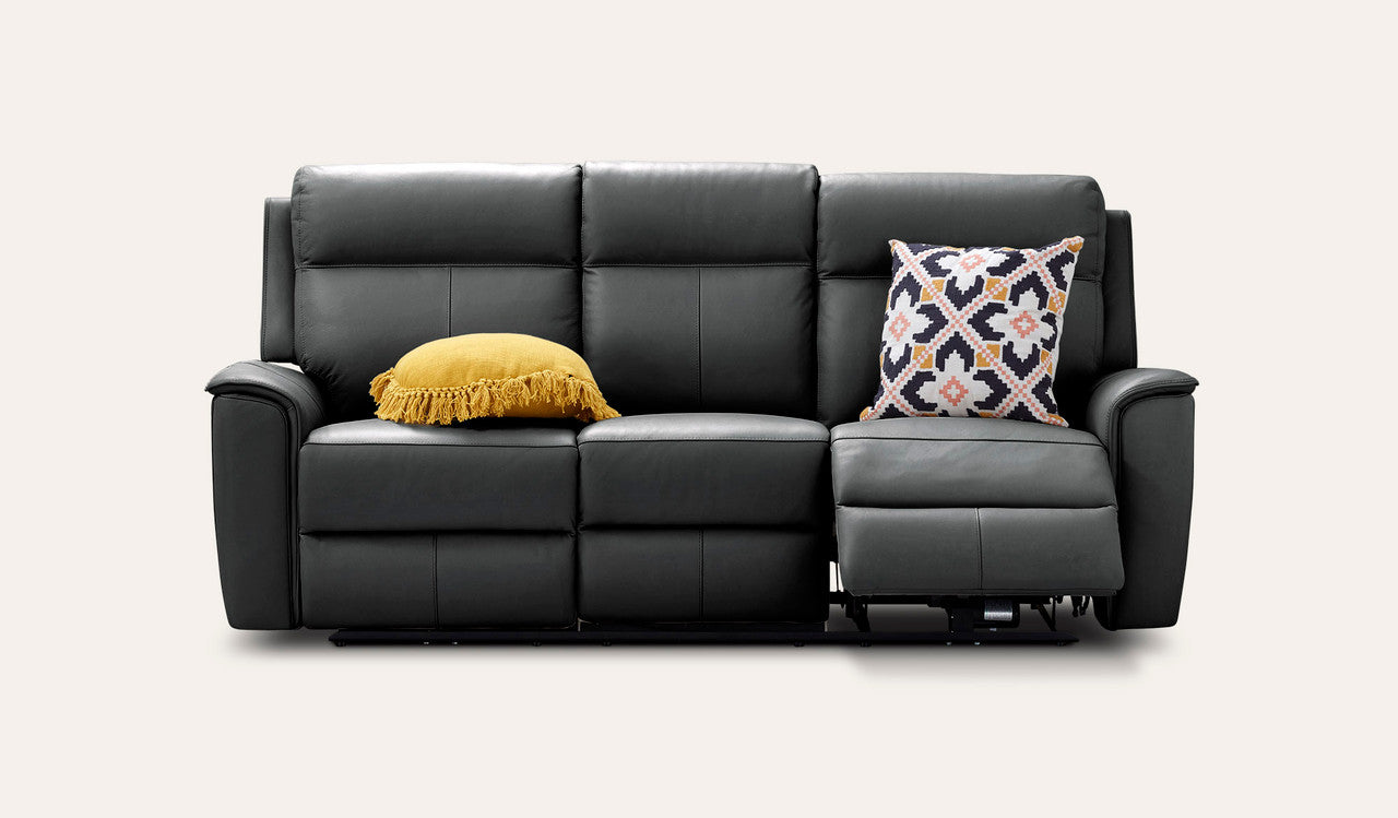 Archie Leather 3 Seat Electric Recliner