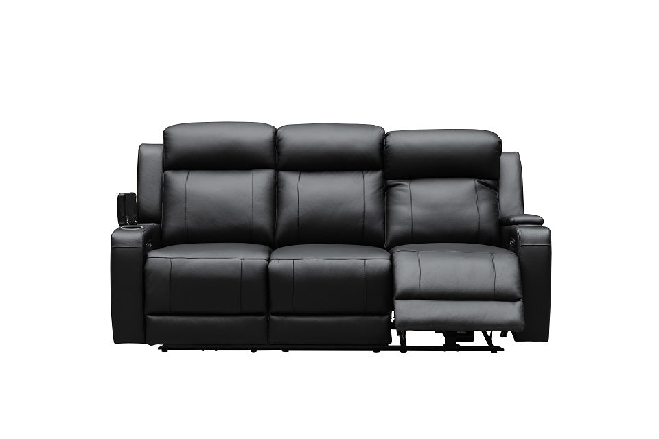 Beatrice Leather 3 Seat Electric Recliner