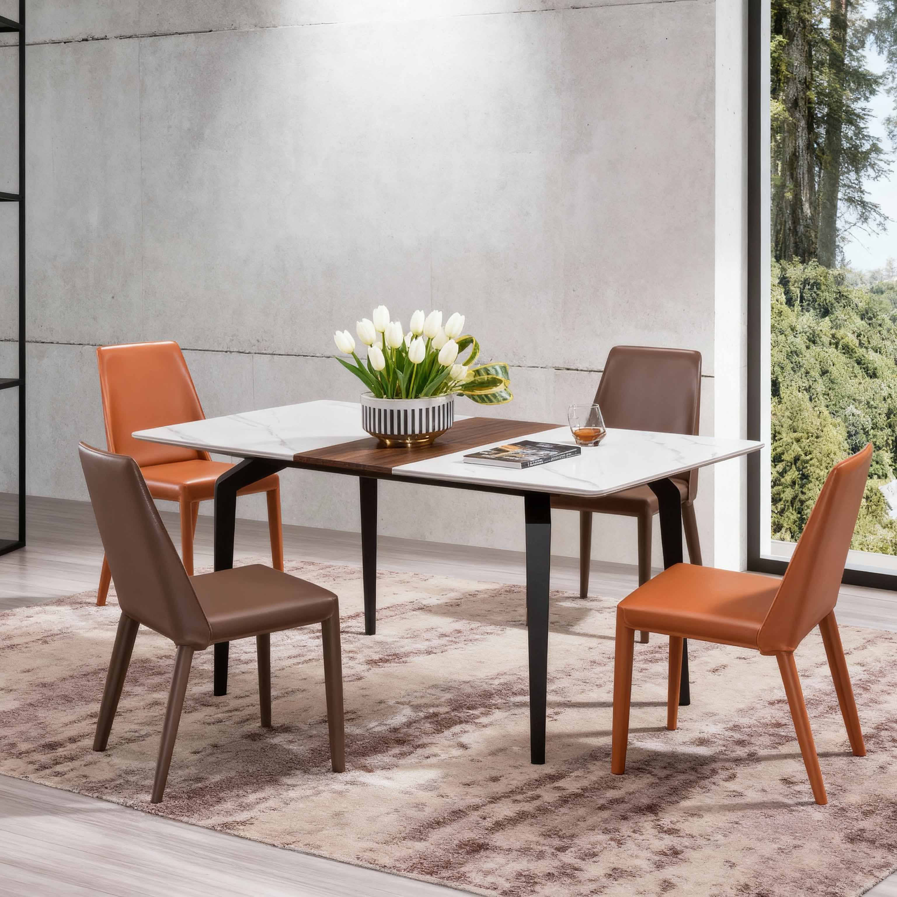 Nebraska Extension Dining Table / Creamic