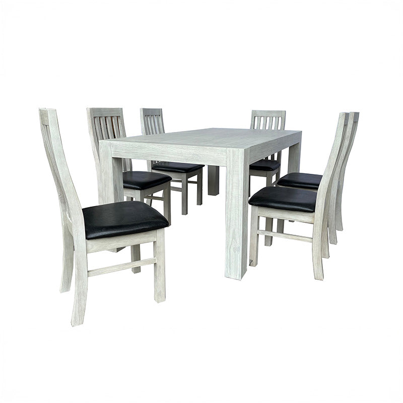 Amanda Solid Timber Dining Suite 7 Piece