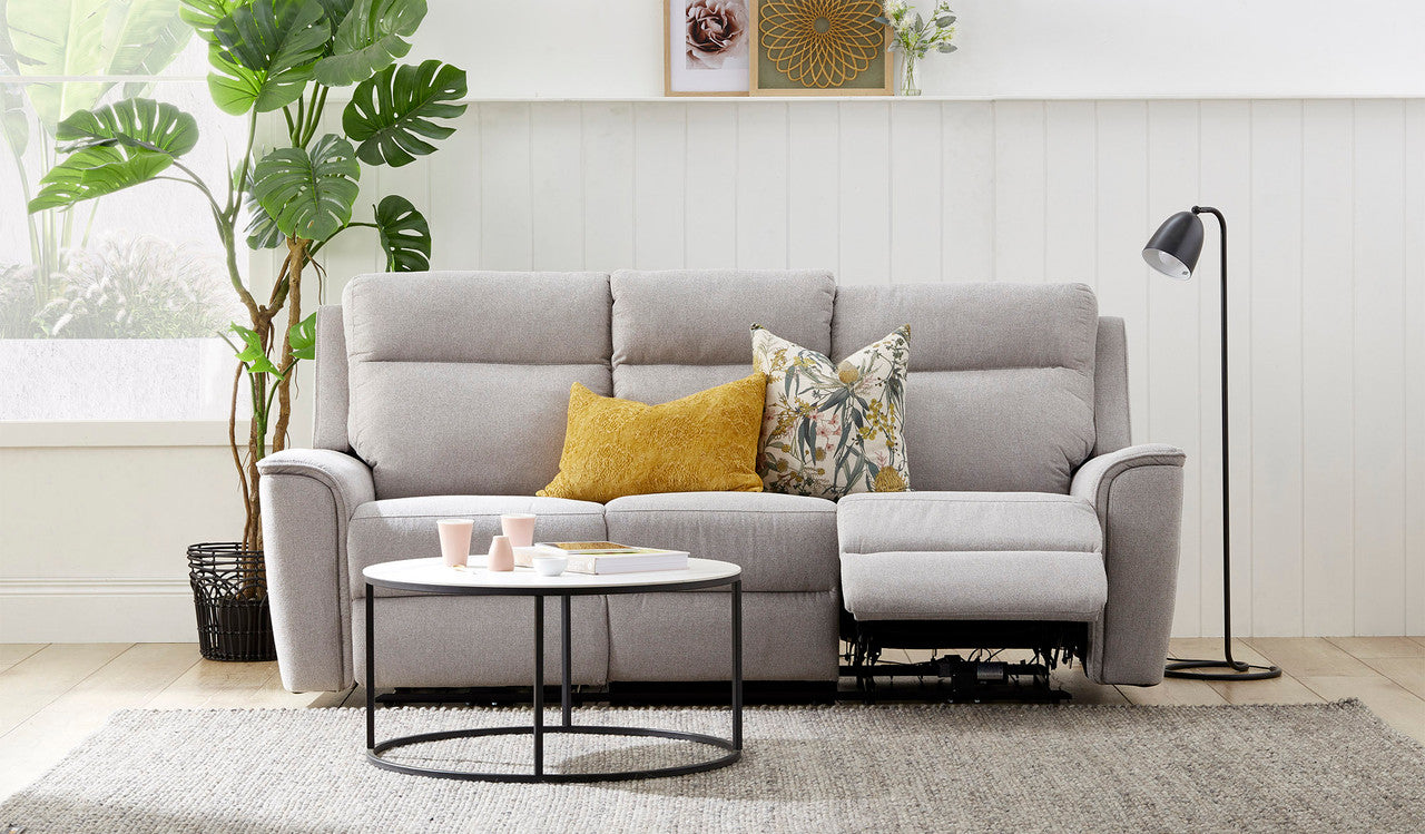 Archie Fabric 3 Seat Electric Recliner