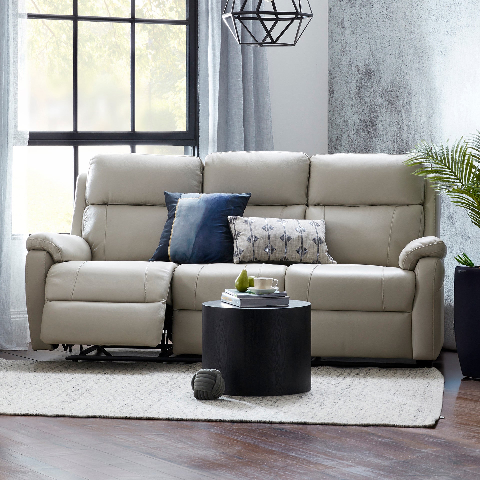 Harbour Leather 3 Seat Recliner