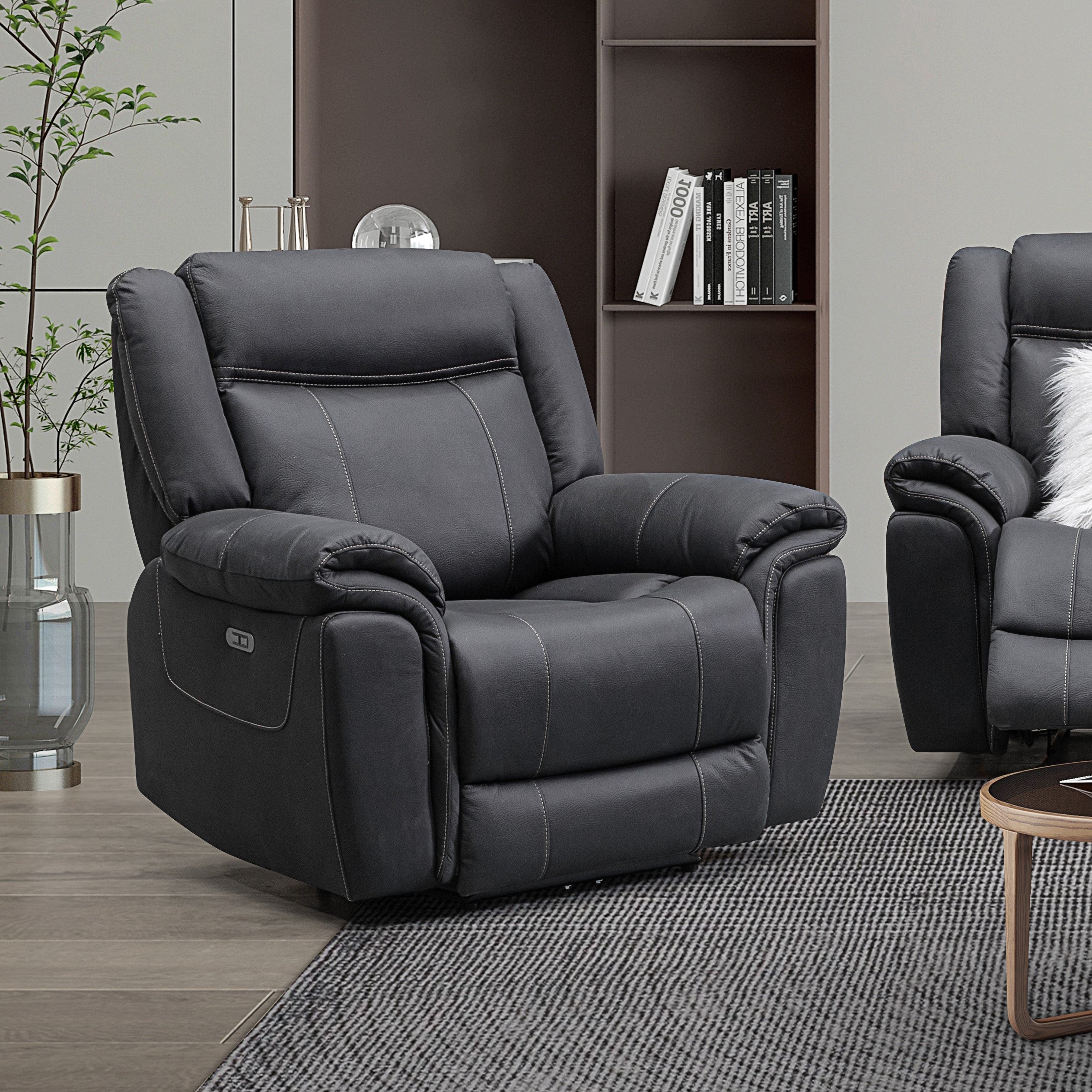 Coastline Fabric 1 Seat Electric Recliner