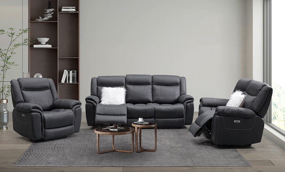 Coastline fabric 3 pcs electric recliner suite