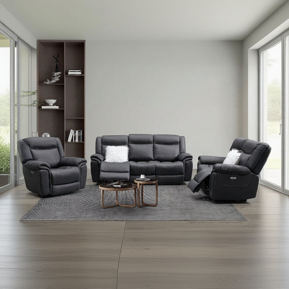 Coastline fabric 3 pcs electric recliner suite