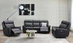 Archie leather 3 pcs electric recliner suite