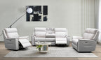 Archie leather 3 pcs electric recliner suite