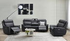 Archie leather 3 pcs electric recliner suite