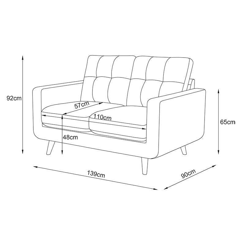 Olivia fabric 3 pcs Suite