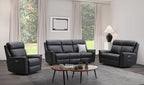 Archie leather 3 pcs electric recliner suite