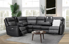 Archie Leather 6 Seat Corner Lounge