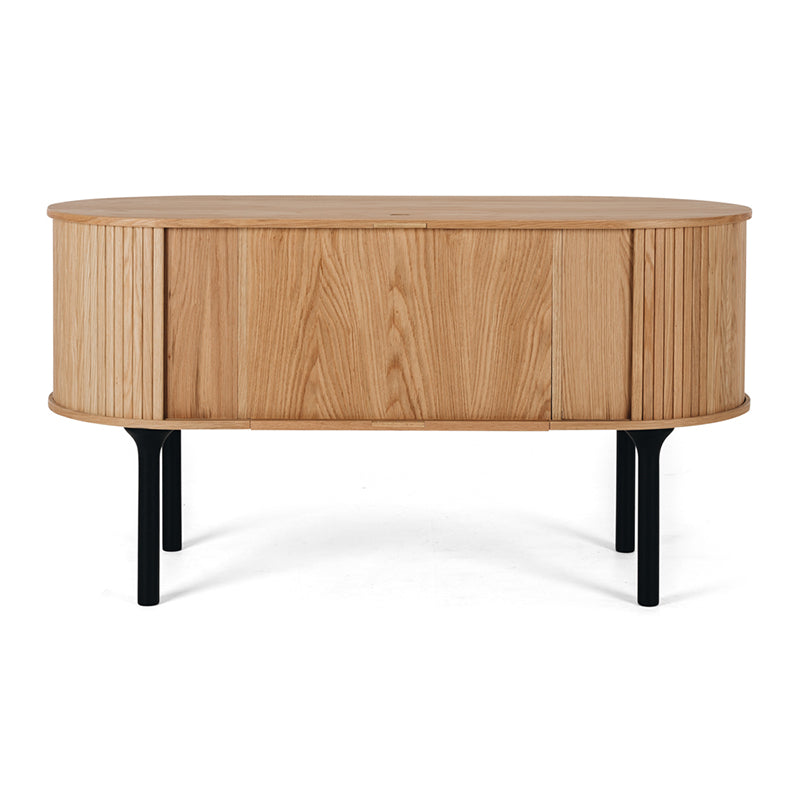 Palliser Solid Oak Desk W141cm (Black/Oak/Walnut)