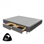 SP Maxell NZ Made Base with 2 drawers Single (Charcoal / Black / Beige)