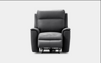 Archie Leather Recliner 1/2/3 Seat Suite - Black