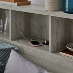 Empire With Gaslift Storage Base With 1 Drawer（Rustic Ash）