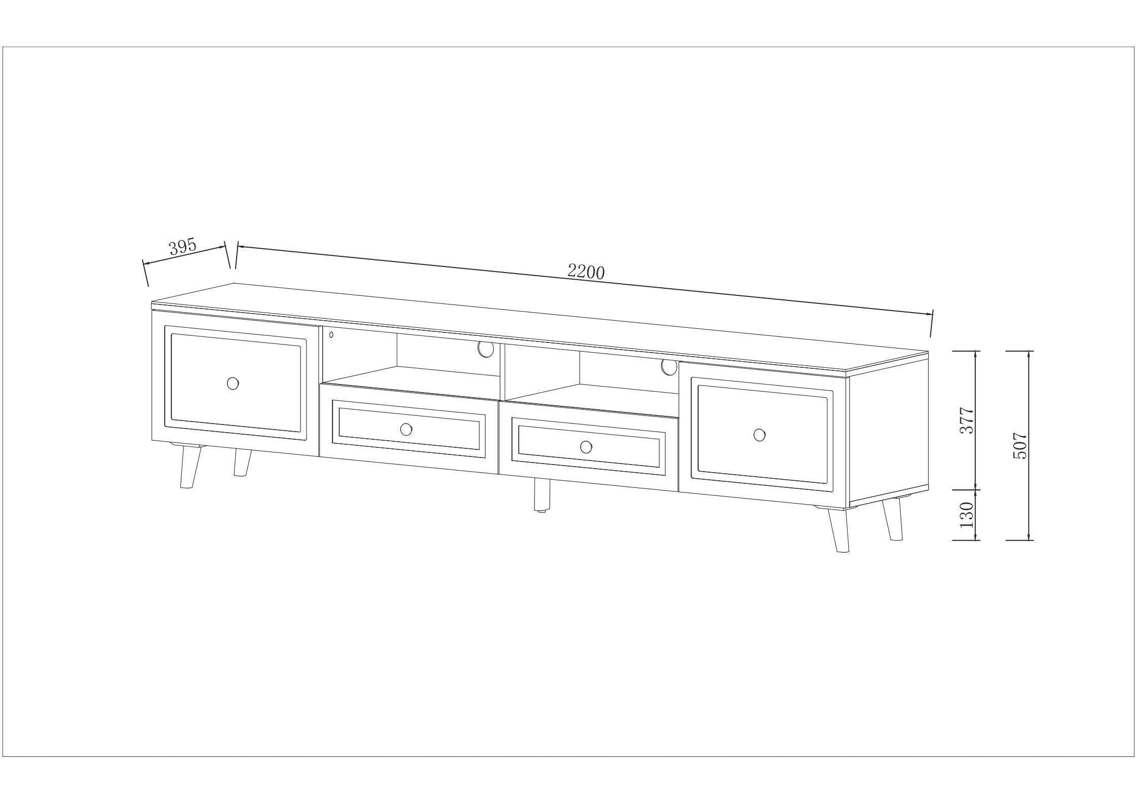Aurora TV Unit / Creamic