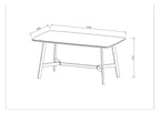 Aurora Dining Table 1600mm / Creamic