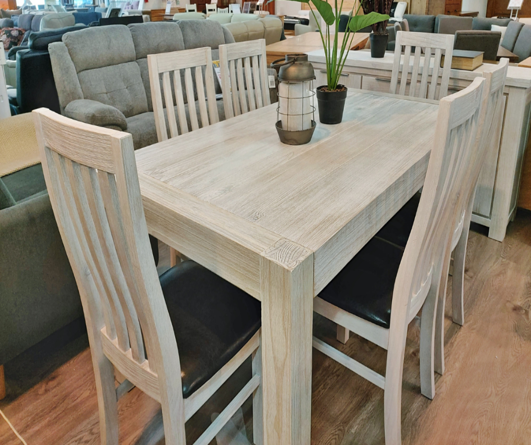 Amanda Solid Timber Dining Suite 7 Piece