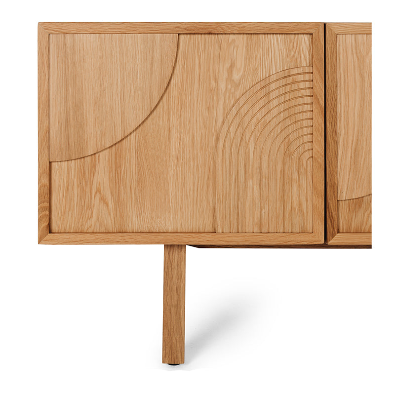 ARC TV Unit (Natural Oak/Black)