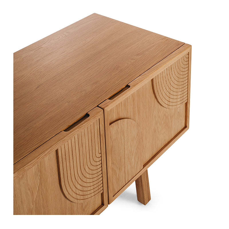 ARC TV Unit (Natural Oak/Black)