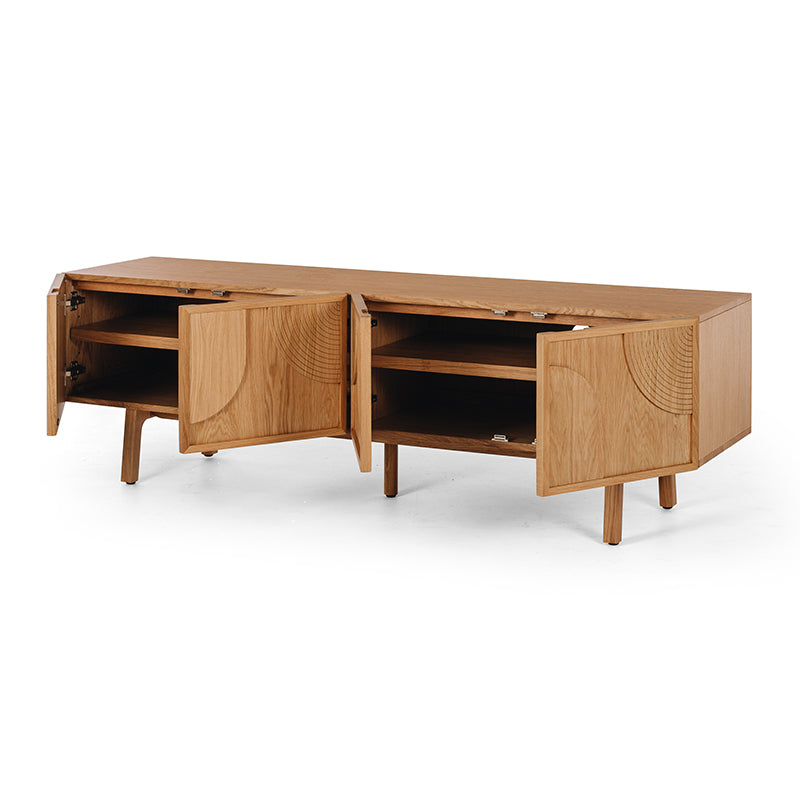 ARC TV Unit (Natural Oak/Black)