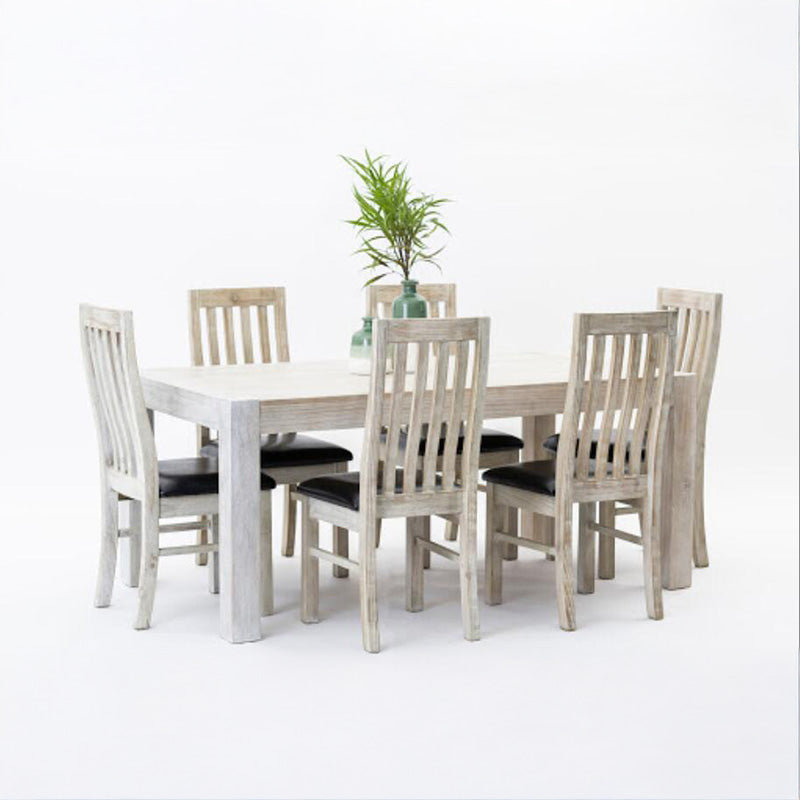 Amanda Solid Timber Dining Suite 7 Piece