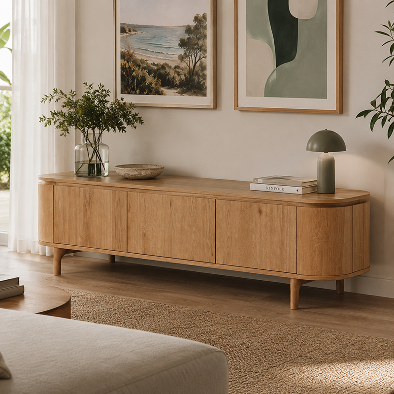 ARC TV Unit (Natural Oak/Black)