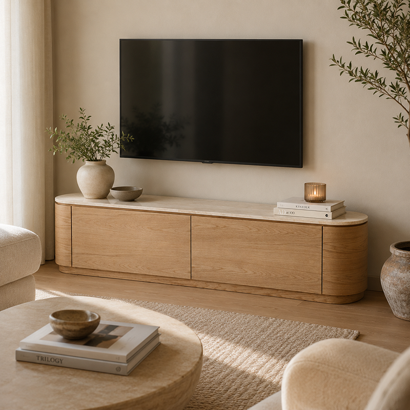 Akita TV Unit (Natural Oak)