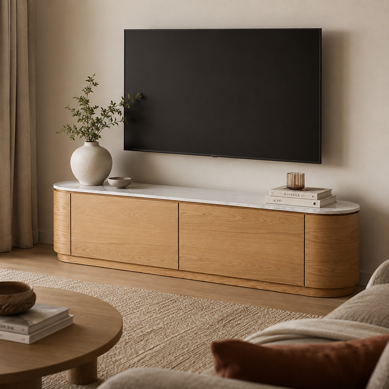 Akita TV Unit (Natural Oak)