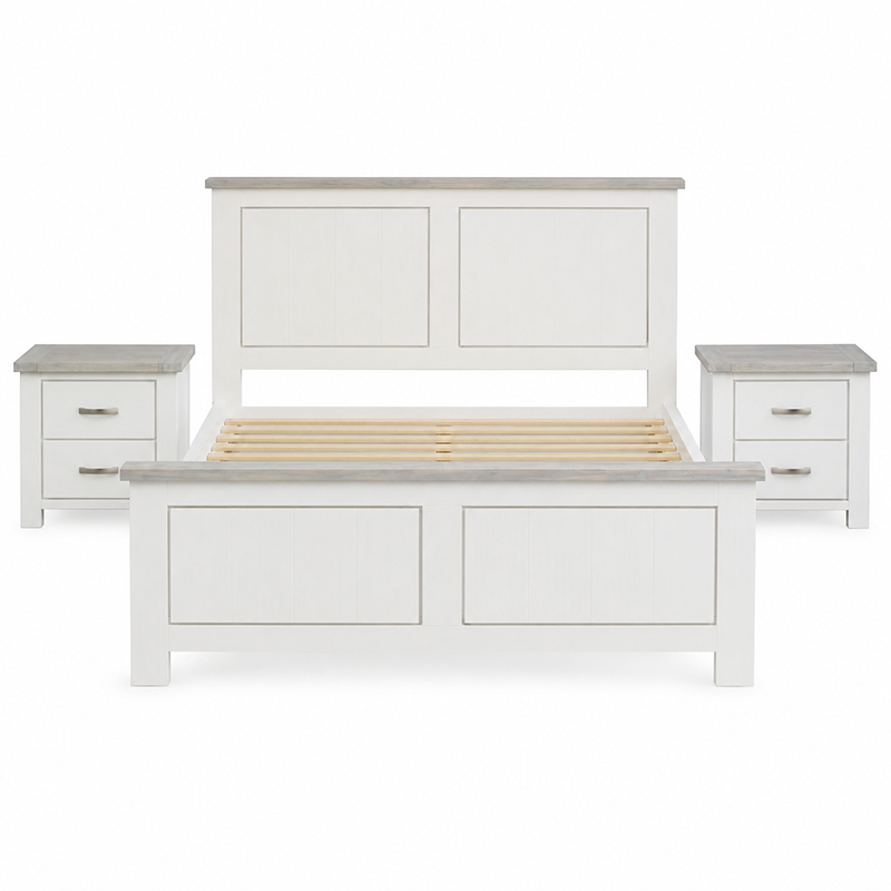Ashland Bed Frame (White)
