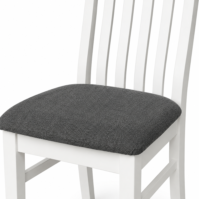Ashland Dining Chair (White / Dark Grey)