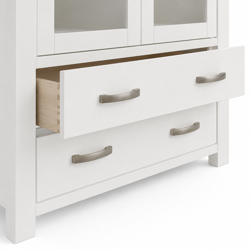 Ashland Display Cabinet (White / Grey)