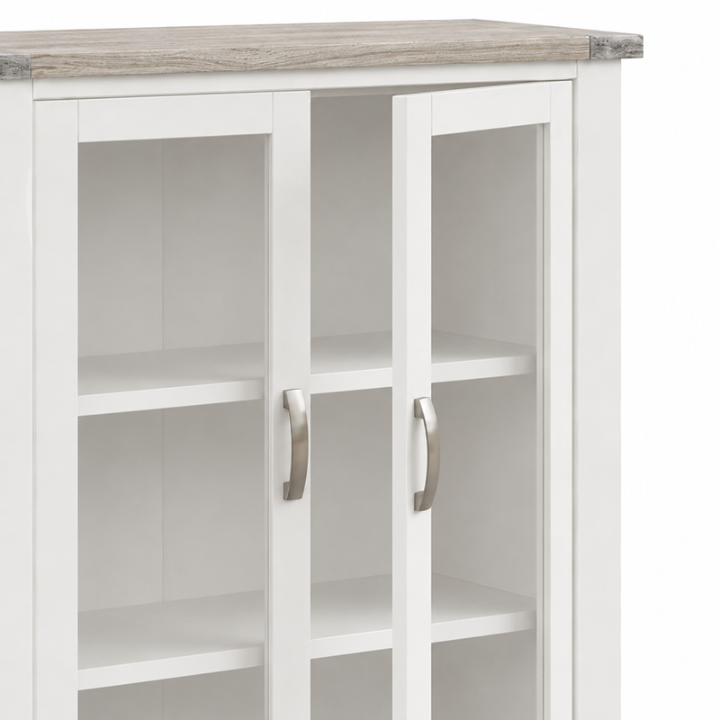 Ashland Display Cabinet (White / Grey)