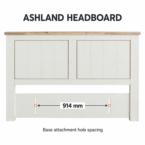 Ashland Acacia Headboard - White or Beige