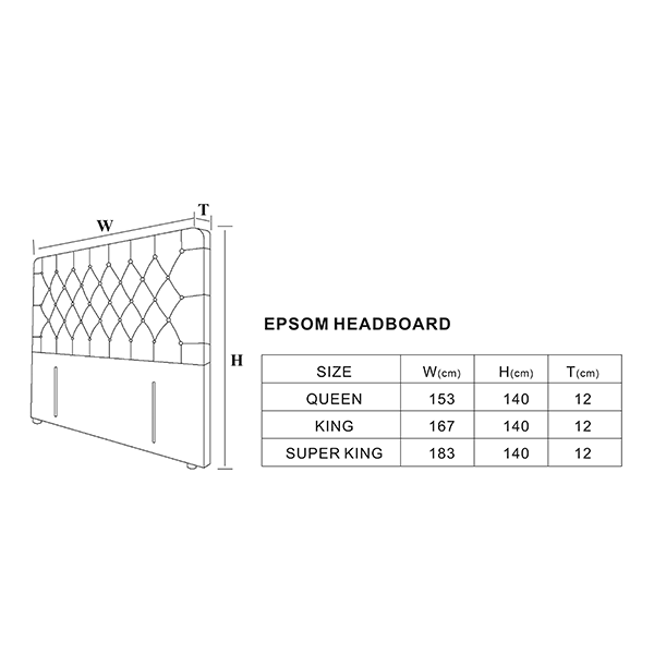 Atlantis Mega Queen Combo Deal - Headboard (Black / Grey)