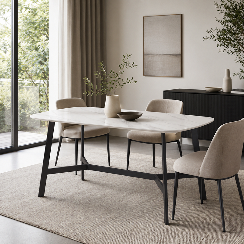 Aurora Dining Table 1600mm / Creamic