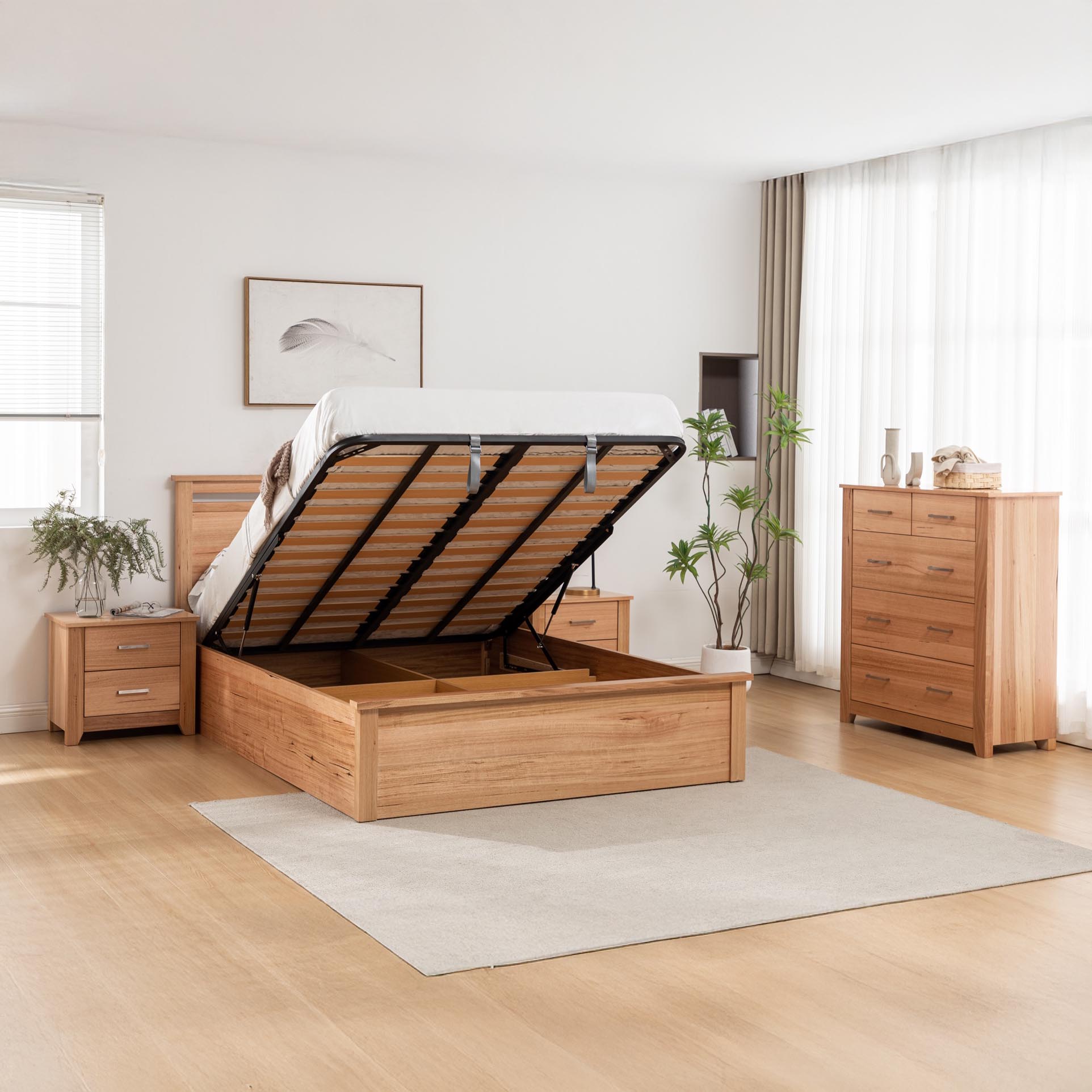 Portland Gas Lift Storage Bed Frame