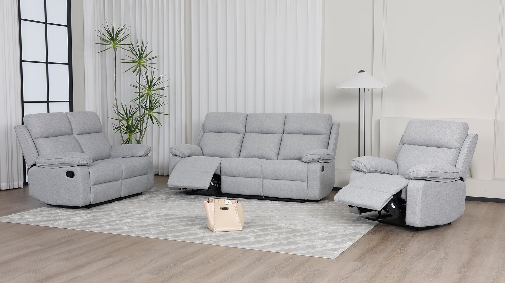 Bailey Fabric Recliner 1/2/3 Seater