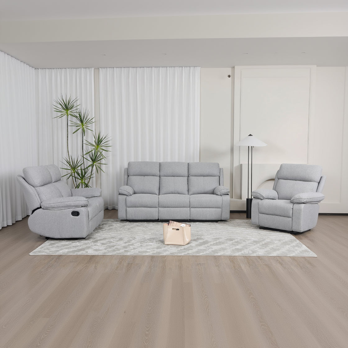 Bailey Fabric Recliner 1/2/3 Seater