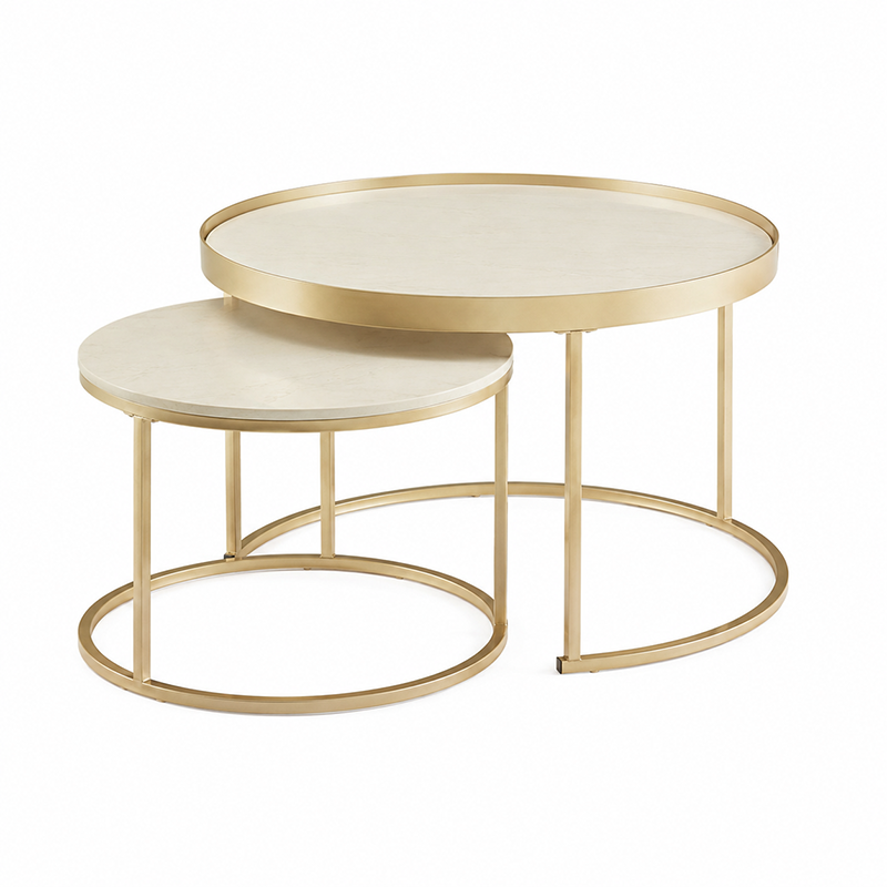Banksia Nest Round Coffee Table Set (Black)