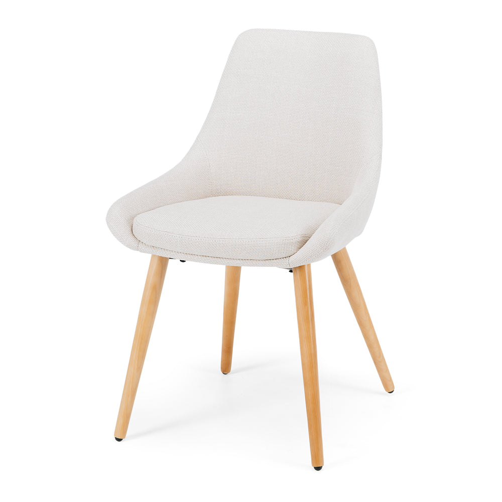 Bari Fabric Dining Chair with Oak Legs