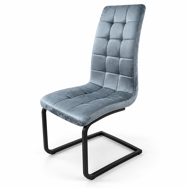 Bellmore Dining Chair Fabric Grey – 2 & 4 Chair Packs