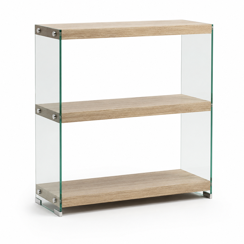 Bookcase Glass Side Panel Bookcase